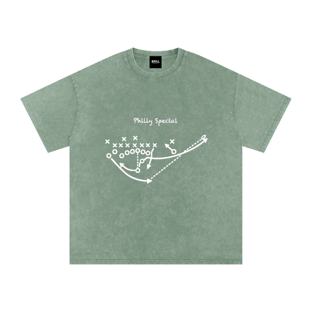 Snow Washed Oversized Cotton T-Shirt
