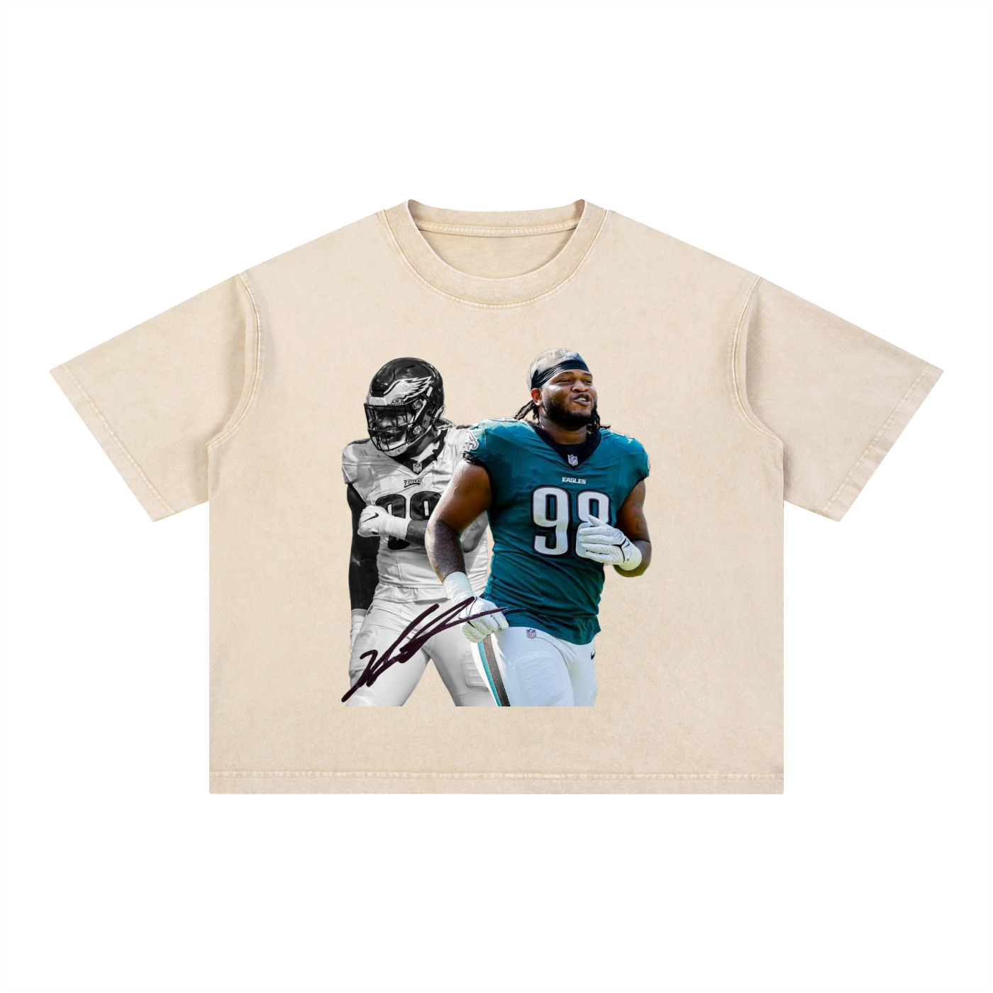 Mineral Wash Boxy Cotton T-Shirt