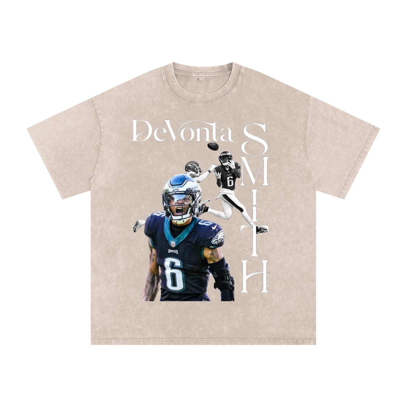 Snow Washed Oversized Cotton T-Shirt