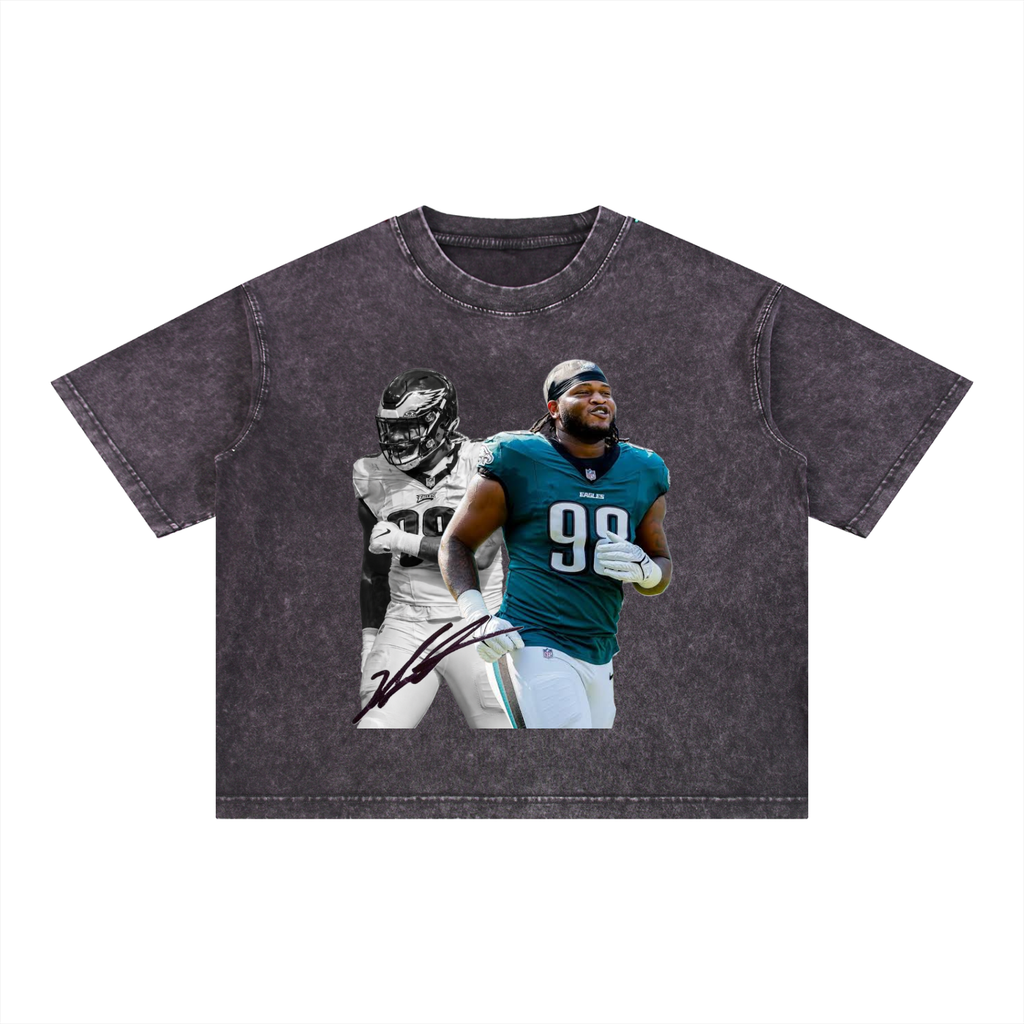 Mineral Wash Boxy Cotton T-Shirt