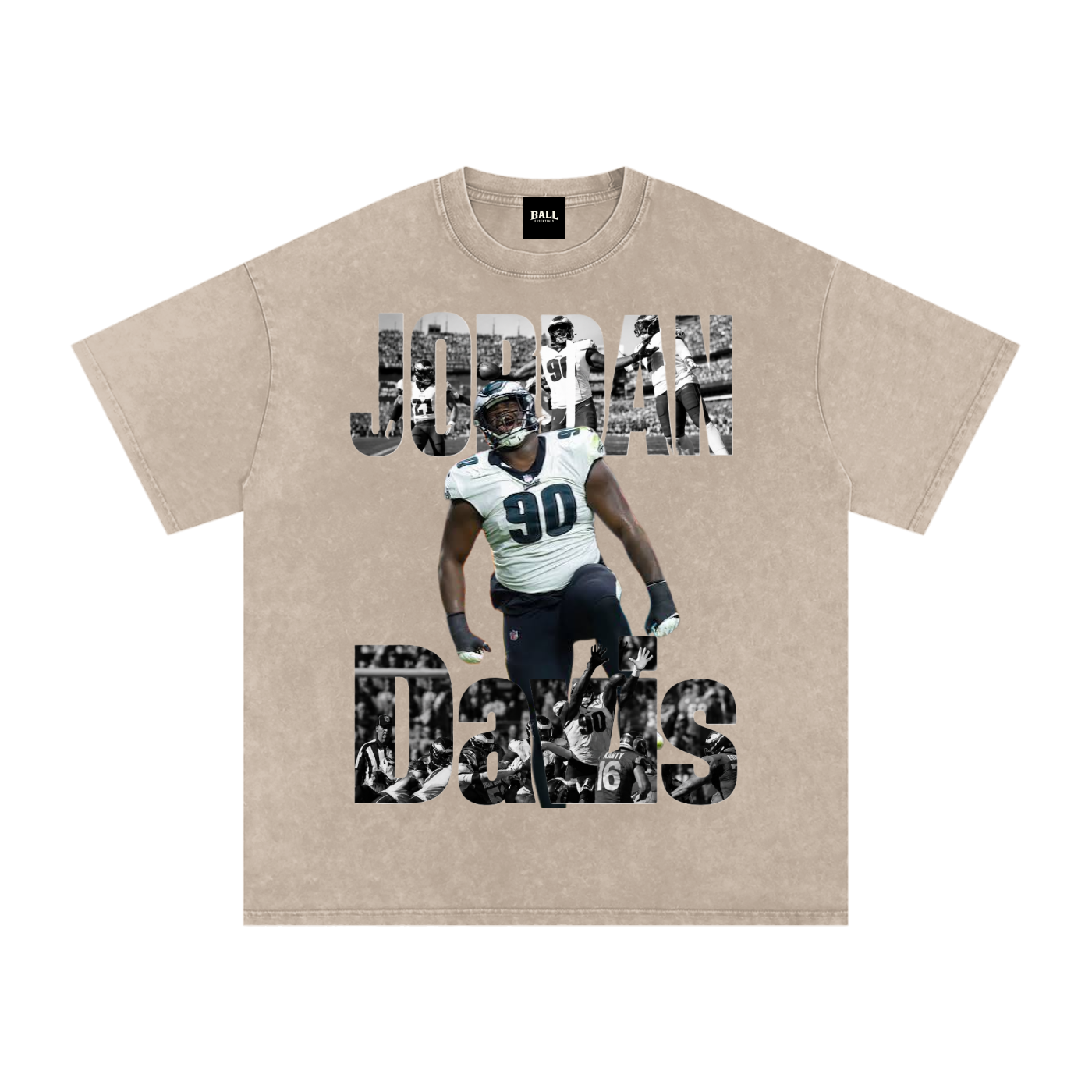 Snow Washed Oversized Cotton T-Shirt