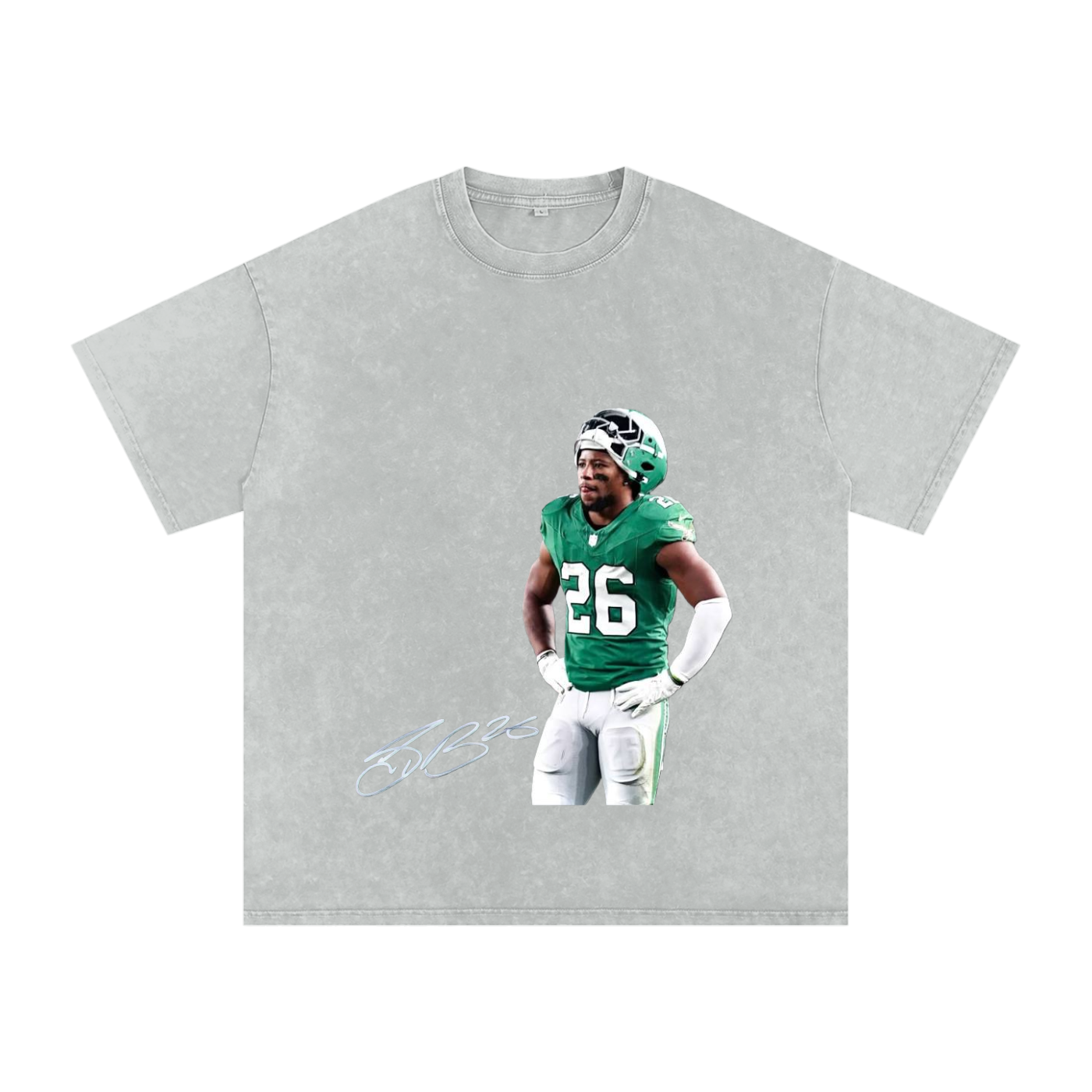 Snow Washed Oversized Cotton T-Shirt