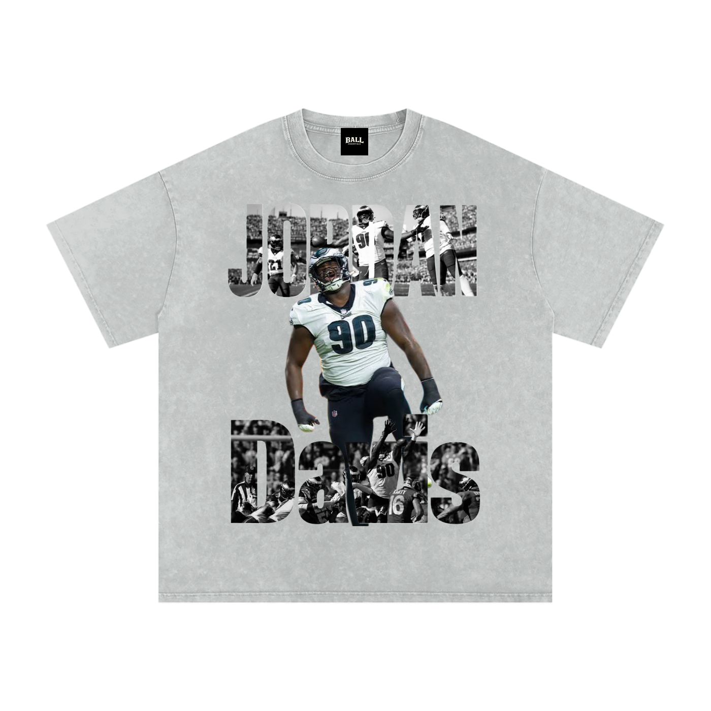 Snow Washed Oversized Cotton T-Shirt