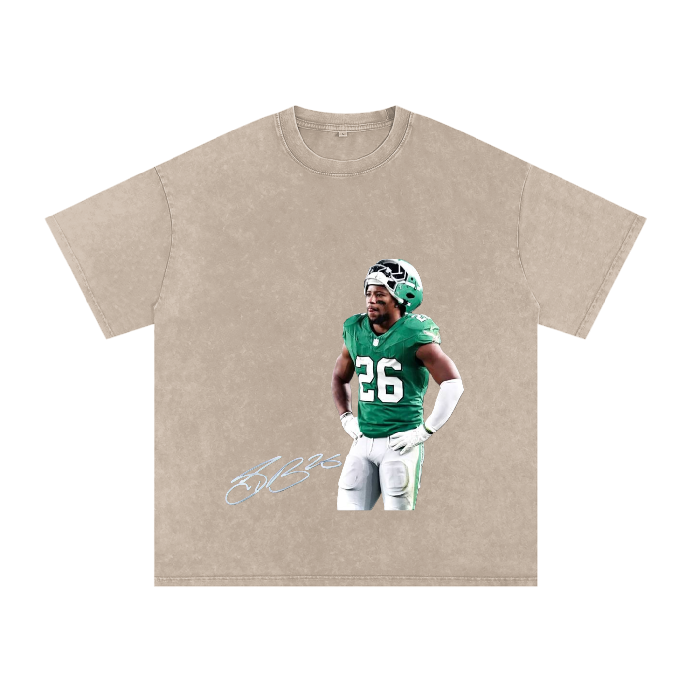 Snow Washed Oversized Cotton T-Shirt