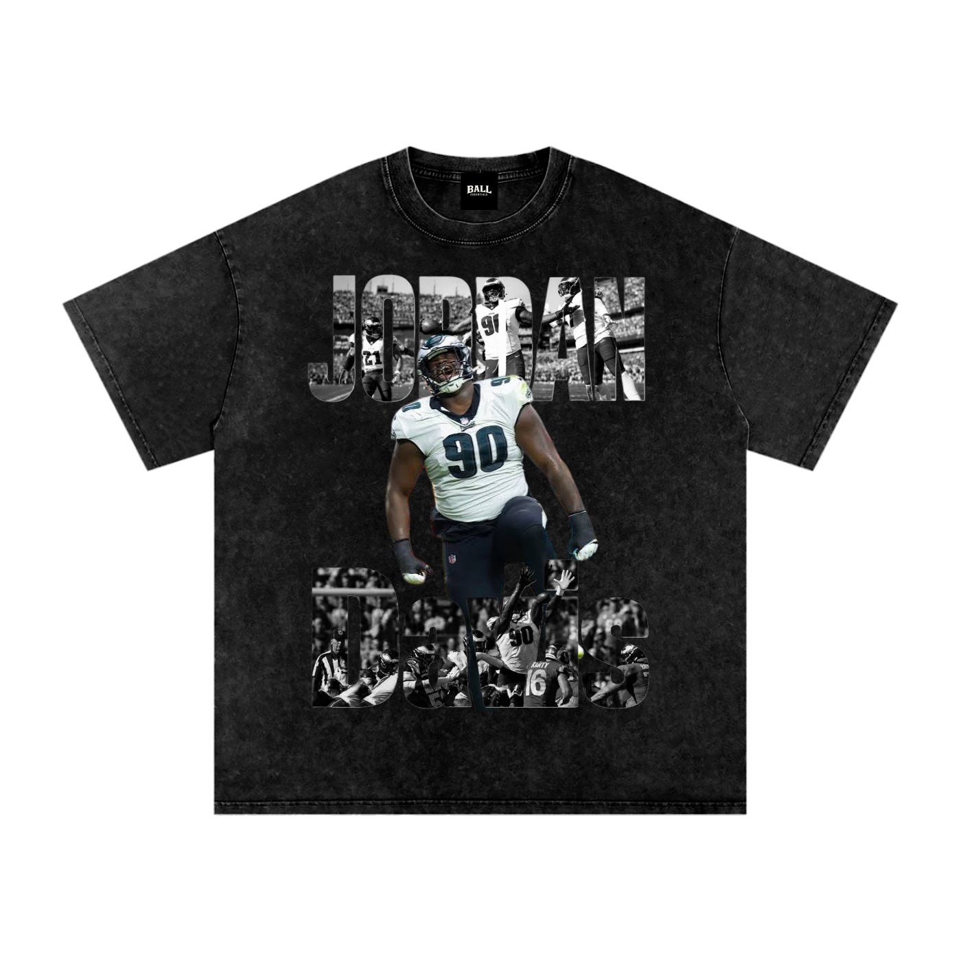 Snow Washed Oversized Cotton T-Shirt