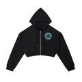 Essential Cropped Zip-Up Hoodie