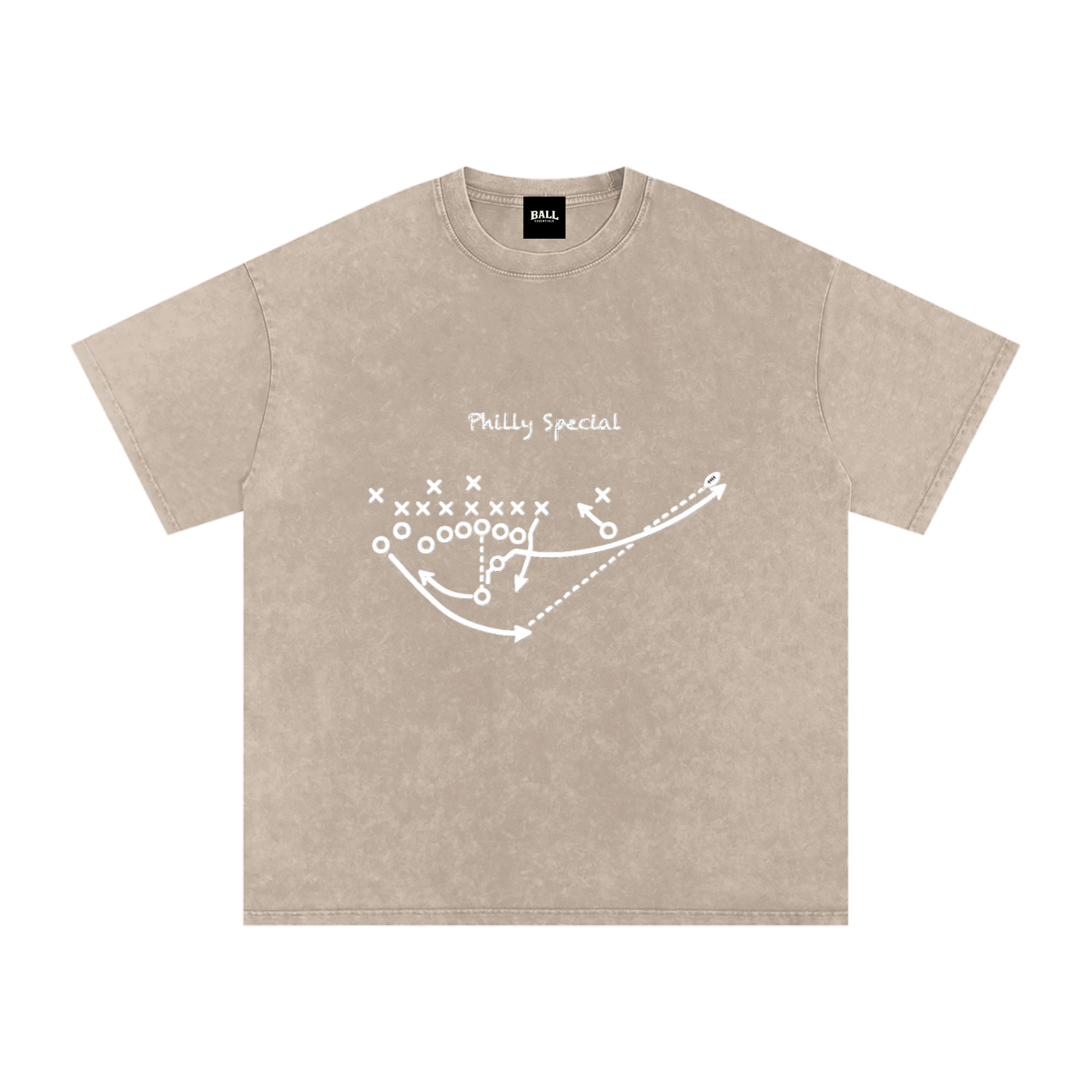 Snow Washed Oversized Cotton T-Shirt