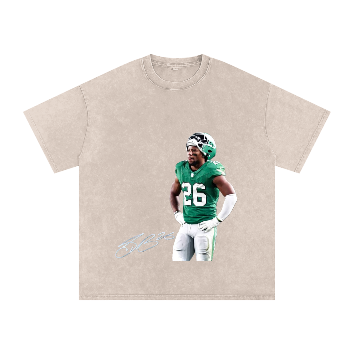 Snow Washed Oversized Cotton T-Shirt
